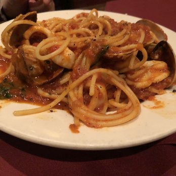 Piccante - Spaghetti with shrimp and clams. - Italian Near Me - Brooklyn, New York Piccante - Spaghetti with shrimp and clams. - Italian Near Me - Brooklyn, New York