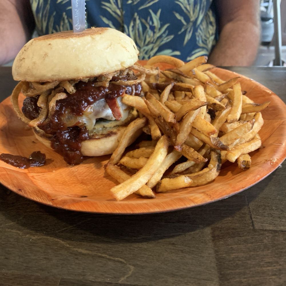 Trailblazer Cafe - BBQ cheese Bacon Cheddar Q Burger - Cafes Near Me - San Antonio, Texas Trailblazer Cafe - BBQ cheese Bacon Cheddar Q Burger - Cafes Near Me - San Antonio, Texas