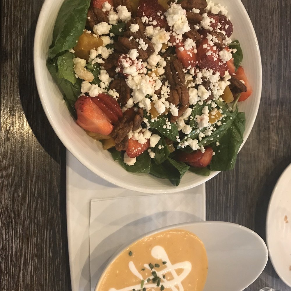 High Tide - Lobster bisque and strawberry salad - soup and salad lunch combo - Seafood Near Me - Gilbert, Arizona High Tide - Lobster bisque and strawberry salad - soup and salad lunch combo - Seafood Near Me - Gilbert, Arizona