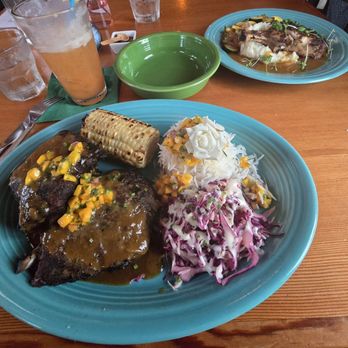 Castaways - Ribs with rice, slaw, and corn on a cob. Pork chop with mash and veggies. - Cajun/Creole Near Me - Cannon Beach, Oregon Castaways - Ribs with rice, slaw, and corn on a cob. Pork chop with mash and veggies. - Cajun/Creole Near Me - Cannon Beach, Oregon