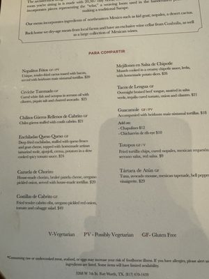 Menu photo 8 Don Artemio Fort Worth, TX