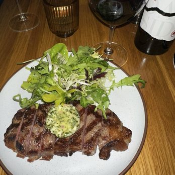 The Dutch - 12 Oz. Prime NY Striploin! Also a delicious bottle of Cabernet Sauvignon - American Near Me - New York, New York The Dutch - 12 Oz. Prime NY Striploin! Also a delicious bottle of Cabernet Sauvignon - American Near Me - New York, New York