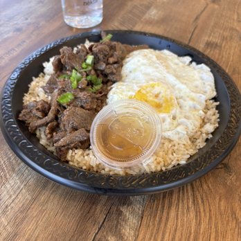 Bulan Filipino Grill - beef plate with rice and egg. - Barbeque Near Me - Claremont, California Bulan Filipino Grill - beef plate with rice and egg. - Barbeque Near Me - Claremont, California