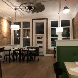 Acres Bistro - View of the east side - note the "farm windmill" fan on the ceiling.