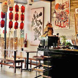 BG Robata - Love the Authentic fun Japanese Artwork throughout, lends a very groovy ambiance.