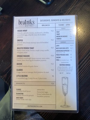 Menu photo 1 Beatniks Bistro Langley, BC
