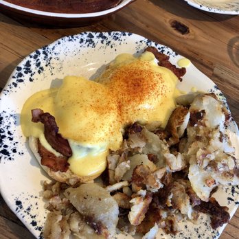 The Birch Door Cafe - Homestead Benedict with hollandaise instead of gravy, side of crispy bacon, and a Dubliner Omelette - Breakfast & Brunch Near Me - Bellingham, Washington The Birch Door Cafe - Homestead Benedict with hollandaise instead of gravy, side of crispy bacon, and a Dubliner Omelette - Breakfast & Brunch Near Me - Bellingham, Washington