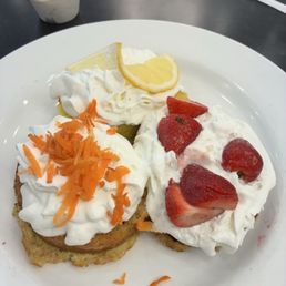 French Toast Trio was amazing. Extra whip cream! French Toast Trio was amazing. Extra whip cream!
