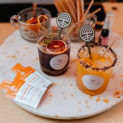 Always Kind Coffee & Dessert Cart - Custom good for you mocktails for wellness brand cymbiotika