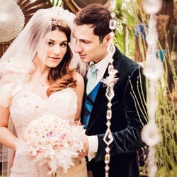 Brie Does Makeup - My fav pic of my husband and I at our wedding! We were in the now closed Laguna Nursery, a location suggestion Brie gave me!