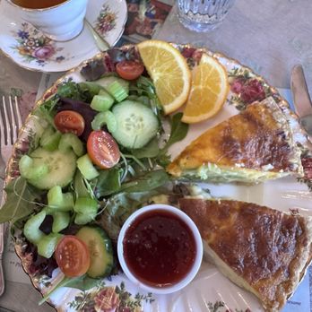 English Rose Tea Room - Quiche!!! Nom nom - British Near Me - Carefree, Arizona