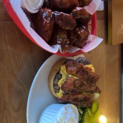 Kaz’s Bad Habits - Bbq wings and a double bacon cheeseburger