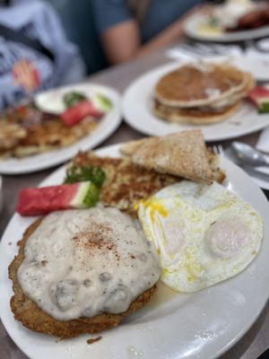 Photo of Peg's Glorified Ham N Eggs - Reno, NV, US. Country Fried Steak & Eggs