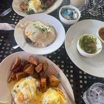 Sunset Grill - My favorite eggs Benedicts. Picture on the top is the shrimp Benedicts... husband said they were amazing. - American Near Me - Fredericksburg, Texas Sunset Grill - My favorite eggs Benedicts. Picture on the top is the shrimp Benedicts... husband said they were amazing. - American Near Me - Fredericksburg, Texas