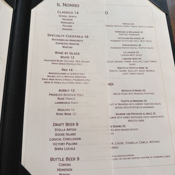 Il Nonno - Drinks - Italian Near Me - Astoria, New York