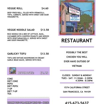 Cordon Bleu - 2022 Menu page 1 - Vietnamese Near Me - San Francisco, California Cordon Bleu - 2022 Menu page 1 - Vietnamese Near Me - San Francisco, California