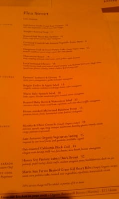Menu photo 8 Flea Street Menlo Park, CA Menu photo 8 Flea Street Menlo Park, CA