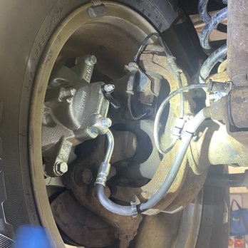 Firestone Complete Auto Care - Shows break line installed incorrectly. - Tires Near Me - Raymore, Missouri