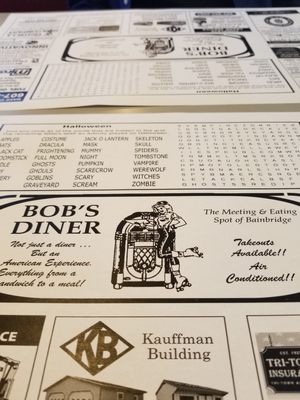 Menu photo 8 Bob's Diner Bainbridge, NY
