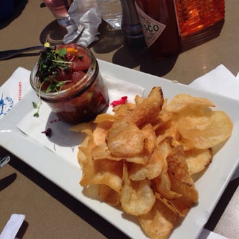 Bluewater Avalon - Poke and house-made chips - Seafood Near Me - Avalon, California