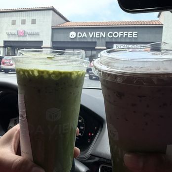 Da Vien Coffee - Banana Matcha Latte and Ube Matcha Latte - Coffee & Tea Near Me - Gardena, California