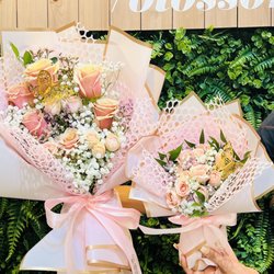 Cherry Blossom Flowers And Balloons