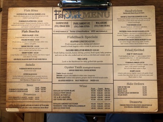Menu photo 4 FishShack Cafe Dublin, D