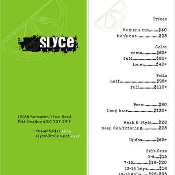 Slyce Studio - Hair Stylists Near Me - Pitt Meadows, British Columbia Slyce Studio - Hair Stylists Near Me - Pitt Meadows, British Columbia