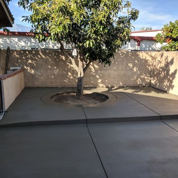 Dreamscapes & Construction Services - After the new concrete. - Masonry/Concrete Near Me