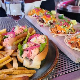 Lobster roll, fish tacos, chicken tacos Lobster roll, fish tacos, chicken tacos
