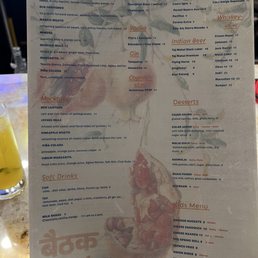 Menu as of Sept 2026 Menu as of Sept 2026