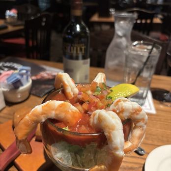 Saltgrass Steak House - Shrimp cocktail, cocktail sauce was excellent! Ate one before taking the photo, lol. - Steakhouses Near Me - Laughlin, Nevada