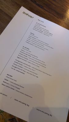 Menu photo 1 Zahav Philadelphia, PA Menu photo 1 Zahav Philadelphia, PA