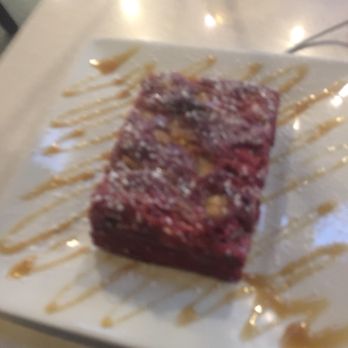 Crave Cafe Studio City - Red velvet bar with powdered sugar. Heated. - Cafes Near Me - Studio City, California