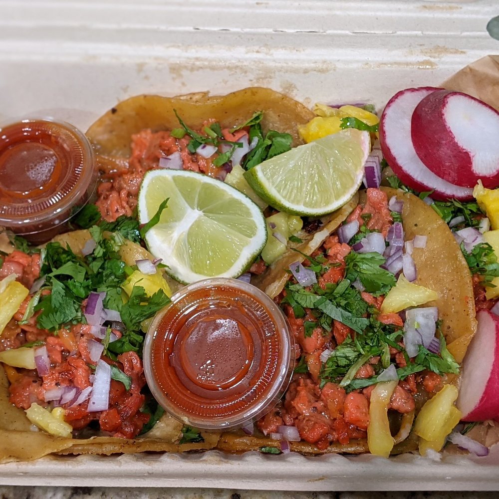 Barra de Pan - Delicious chicken  al pastor tacos - Mexican Near Me - Corona, California