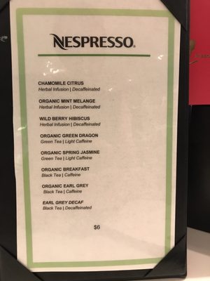 Menu photo 3 Nespresso Boutique Bar Beverly Hills, CA Menu photo 3 Nespresso Boutique Bar Beverly Hills, CA