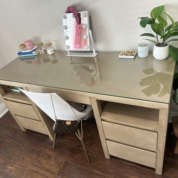 First Class Glass - Pottery Barn Teen Costa Storage Desk - Glass & Mirrors Near Me - Aliso Viejo, California First Class Glass - Pottery Barn Teen Costa Storage Desk - Glass & Mirrors Near Me - Aliso Viejo, California