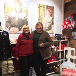 Susan Fosse Knitwear - Owner Susan Fosse and mum Inga Fosse