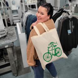 Flying Fish Studio - Fish on a Bike Tote Bag