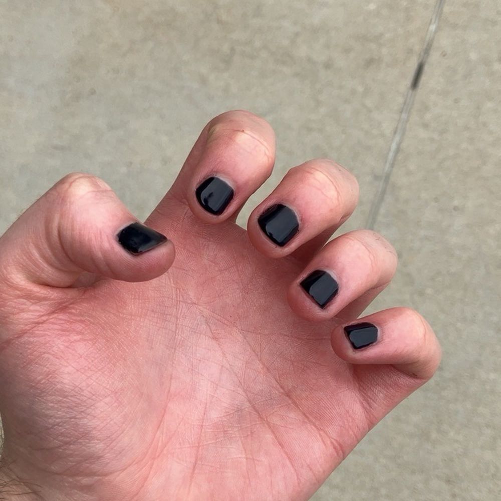 Oasis Nail Spa - Black gel polished nails - Nail Technicians Near Me - Rowlett, Texas Oasis Nail Spa - Black gel polished nails - Nail Technicians Near Me - Rowlett, Texas