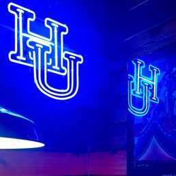 Hampton University sign on the wall Hampton University sign on the wall