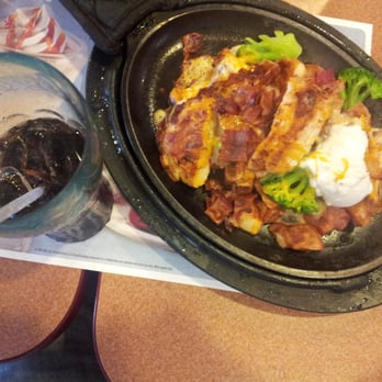 Denny's - Chicken loaded potato skillet with a  glass of rootbeer  it was very delicious i enjoy eating this ono food - American Near Me - Kapolei, Hawaii