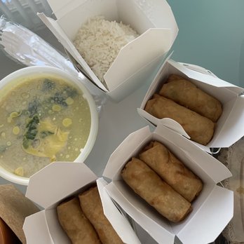 BKNY Thai Restaurant - Each lunch special came with two mini spring rolls. - Thai Near Me - Bayside, New York