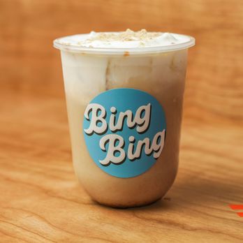 BingBing - Ingeolmi Cloud : A creamy Korean-style grain latte topped with our signature cloud foam. Nutty, lightly sweet, and irresistibly smooth. - Coffee & Tea Near Me - Fremont, California