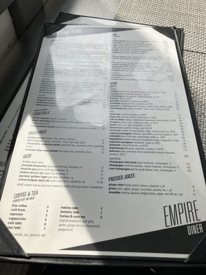 Menu photo 4 Empire Diner New York, NY Menu photo 4 Empire Diner New York, NY