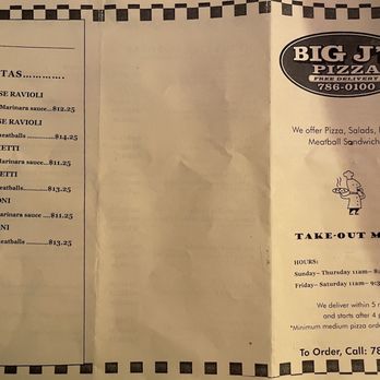Big J's Pizza - the menu for the big j's pizza - Pizza Near Me - Corralitos, California Big J's Pizza - the menu for the big j's pizza - Pizza Near Me - Corralitos, California