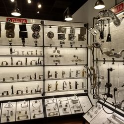 PDI Kitchen, Bath and Lighting Showroom - Sink and shower fixtures were nicely displayed.