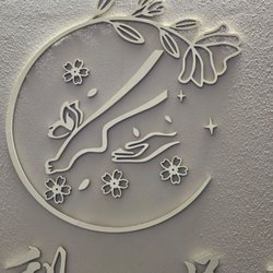 Jili massage - Logo on lobby wall