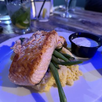 Lucky Bones Backwater Grille - Scottish Salmon - Seafood Near Me - Cape May, New Jersey