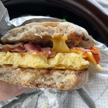 Chick-fil-A - Bacon egg cheese muffin - soft and squishy - Fast Food Near Me - Maple Grove, Minnesota